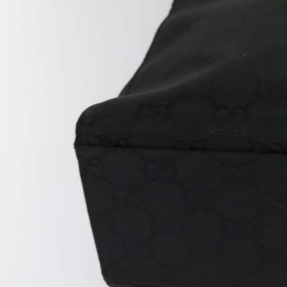 GUCCI Bamboo GG Canvas Hand Bag Nylon Black Silver - Picture 12 of 16